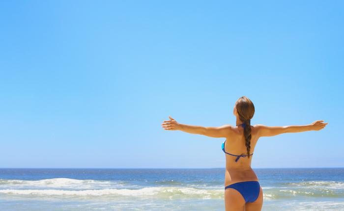 Woman at the beach