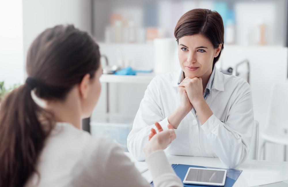 Woman having a medical consultation