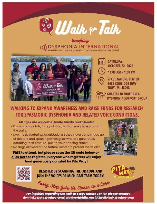Infographic about Walk for Talk event
